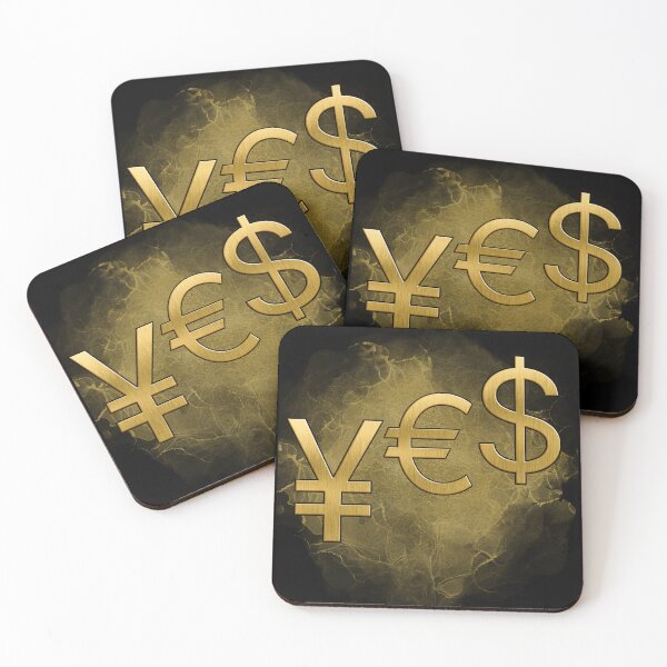 Item preview, Yes Currency: Funny Money Economist Humor - Yen Euro Dollar in Gold  designed and sold by Ceramic Scripture.