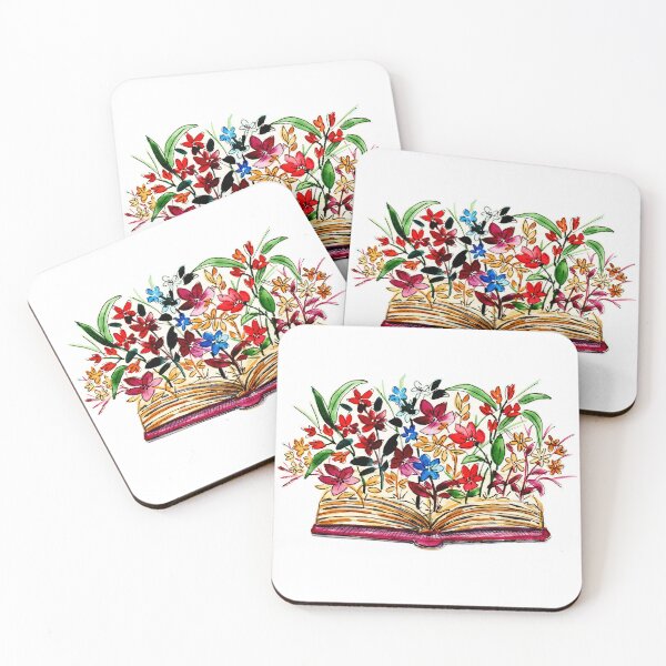 Item preview, Open Book with Flowers designed and sold by andrebalest.art.