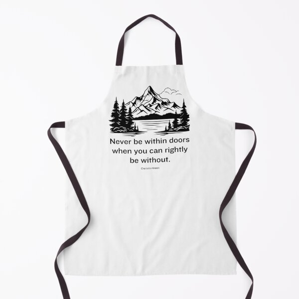 Item preview, Outdoors Charlotte Mason Inspirational Quote mountain lake designed and sold by TheWriteHand.