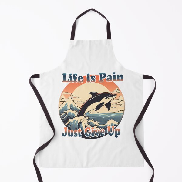 Item preview, Life is pain, just give up Orca designed and sold by LittleShopOrion.