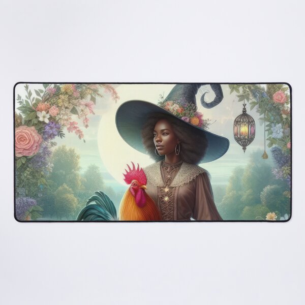 Item preview, beautiful witch with a in a field fantasy easter landscape designed and sold by Expressions-Sel.
