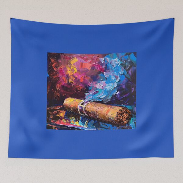 Item preview, Artistic Retreat - Indulgent Impressionist Cigar Masterpiece and Vivid Expression designed and sold by OlfactoART Studio.