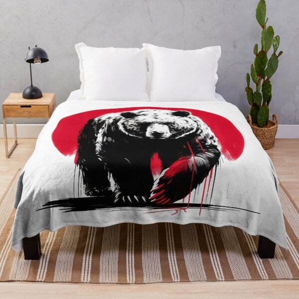 Item preview, Bear Brushstroke Ink Art Sumie designed and sold by TomFrontierArt.