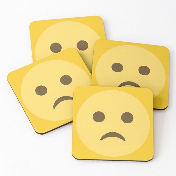 Item preview, Slightly Frowning Face Emoji designed and sold by patternsbyposh.
