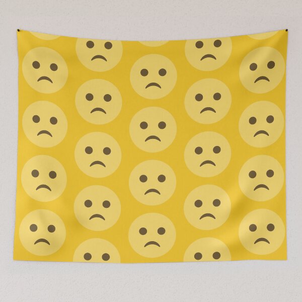 Item preview, Slightly Frowning Face Emoji designed and sold by patternsbyposh.