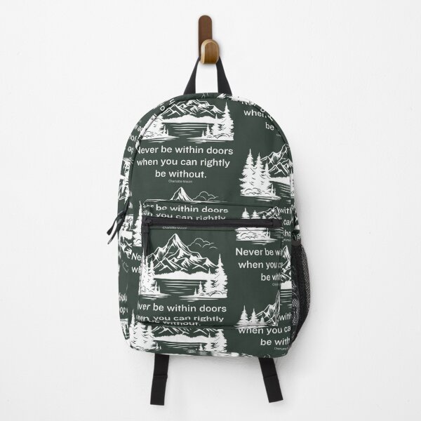 Item preview, Outdoors Charlotte Mason Inspirational Quote White mountain lake designed and sold by TheWriteHand.