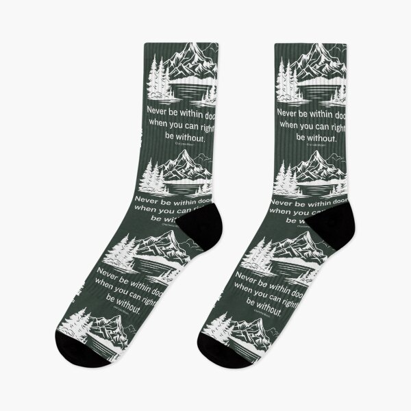 Item preview, Outdoors Charlotte Mason Inspirational Quote White mountain lake designed and sold by TheWriteHand.