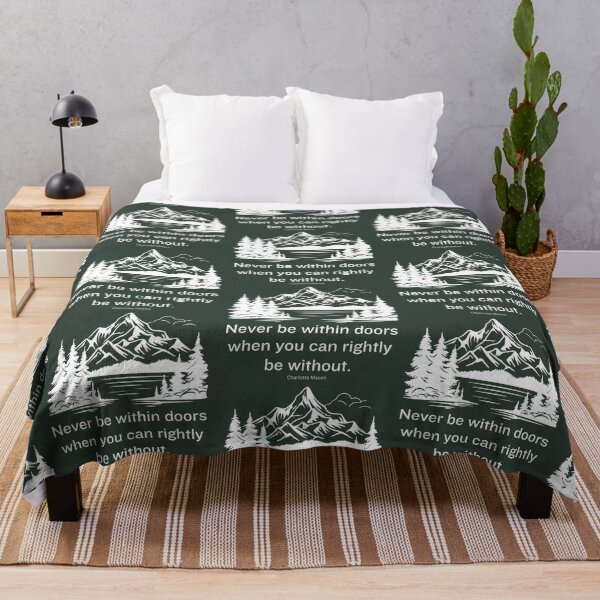 Item preview, Outdoors Charlotte Mason Inspirational Quote White mountain lake designed and sold by TheWriteHand.