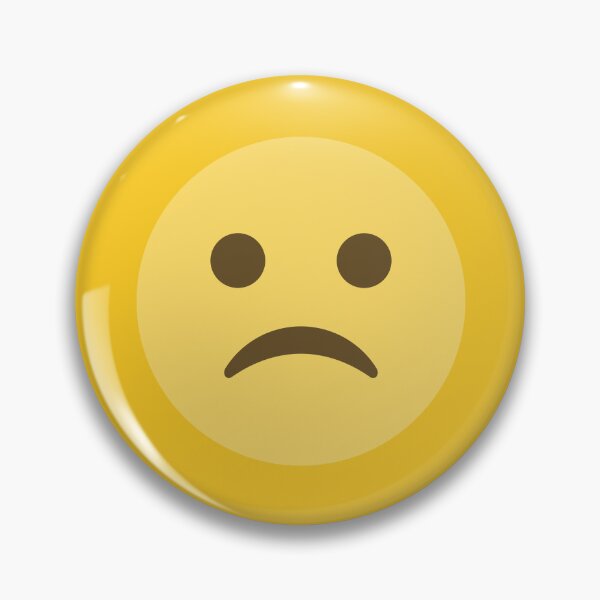 Item preview, Sad Frowning Face Emoji designed and sold by patternsbyposh.