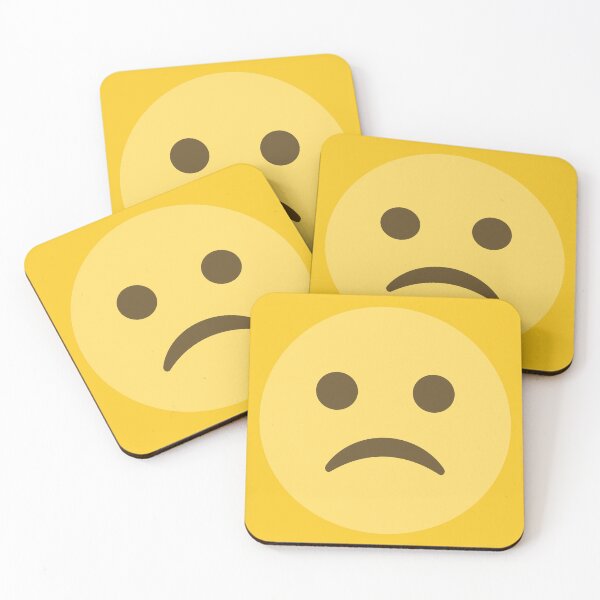 Item preview, Sad Frowning Face Emoji designed and sold by patternsbyposh.