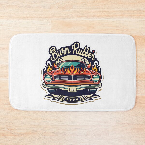 Item preview, Classic Muscle Car 'Burn Rubber' Retro Design designed and sold by NiftyWrx.