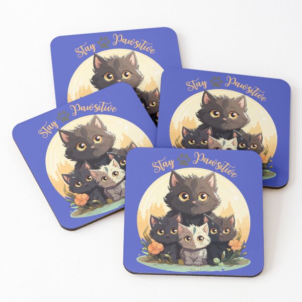 Item preview, Stay Pawsitive Kitties designed and sold by PrintArtGraphic.
