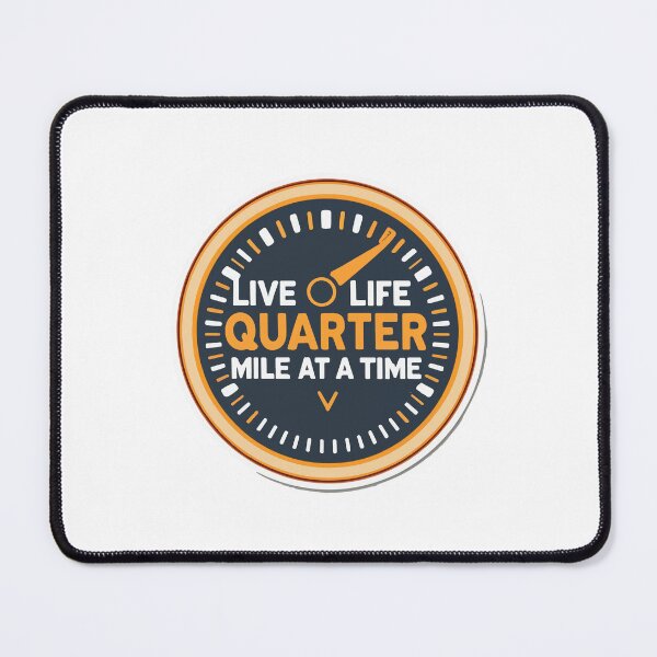 Item preview, Live Life Quarter Mile Speedometer Design designed and sold by NiftyWrx.