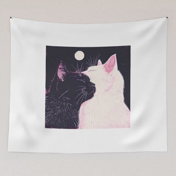 Item preview, Yin Yang Cats, Cute Cats, White and Black, Nice Kitty designed and sold by CreativeArts-S.