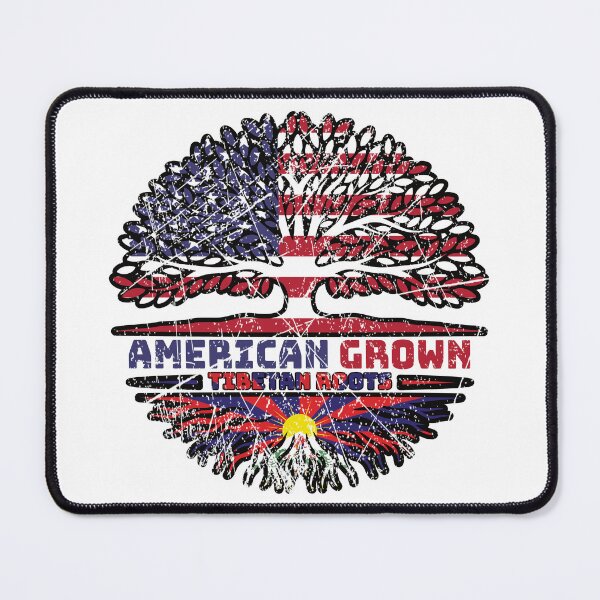 Item preview, Tibet Tibetan American USA Tree Roots Flag designed and sold by FlagX.