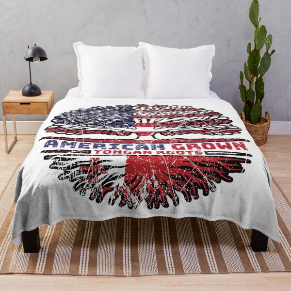 Item preview, Tonga Tongan US American USA United States Tree Roots Flag designed and sold by FlagX.