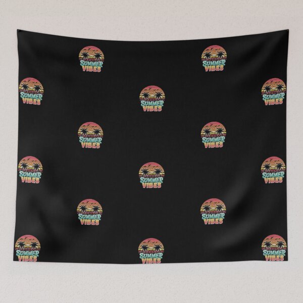 Item preview, Palm Trees With Inscription Summer Vibes designed and sold by M R Design.