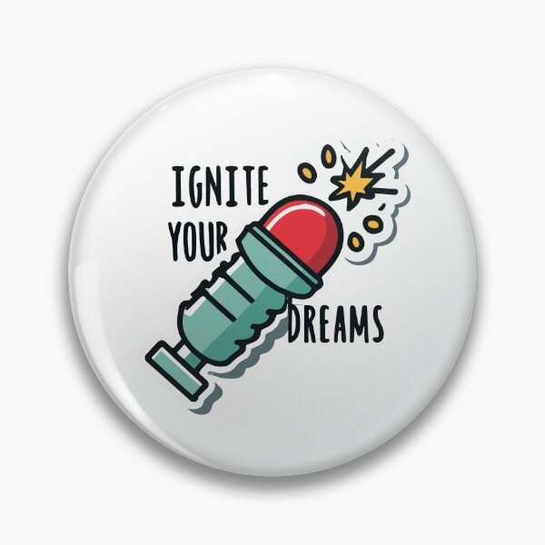 Item preview, Ignite Your Dreams Spark Plug Sticker designed and sold by NiftyWrx.