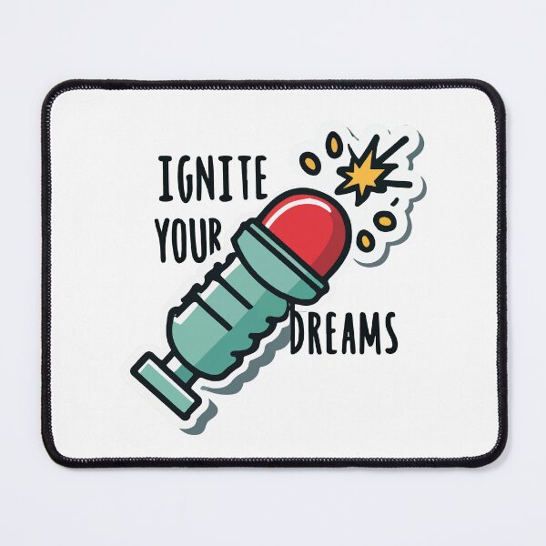 Item preview, Ignite Your Dreams Spark Plug Sticker designed and sold by NiftyWrx.