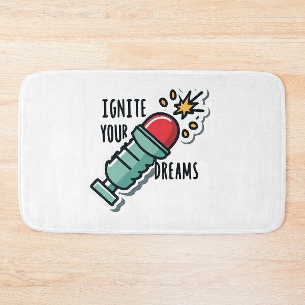Item preview, Ignite Your Dreams Spark Plug Sticker designed and sold by NiftyWrx.