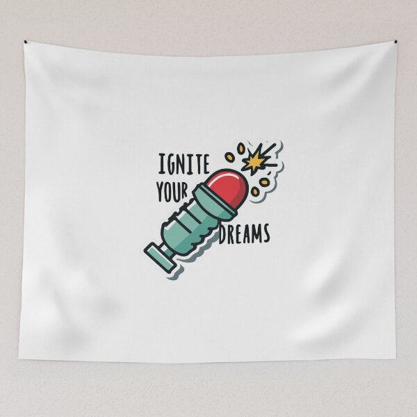 Item preview, Ignite Your Dreams Spark Plug Sticker designed and sold by NiftyWrx.