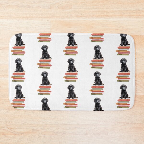 Item preview,  Black Standard Poodle Puppy And Books designed and sold by TheAnimalZ00.