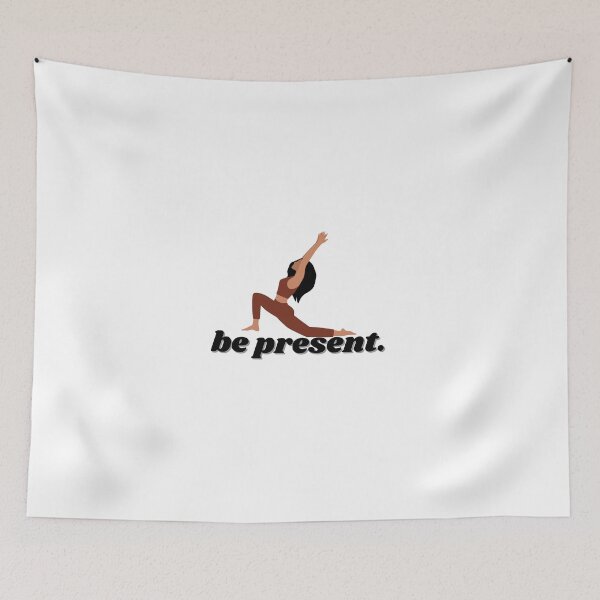 Item preview, be present, yoga pose  designed and sold by ChiWellness Shop.