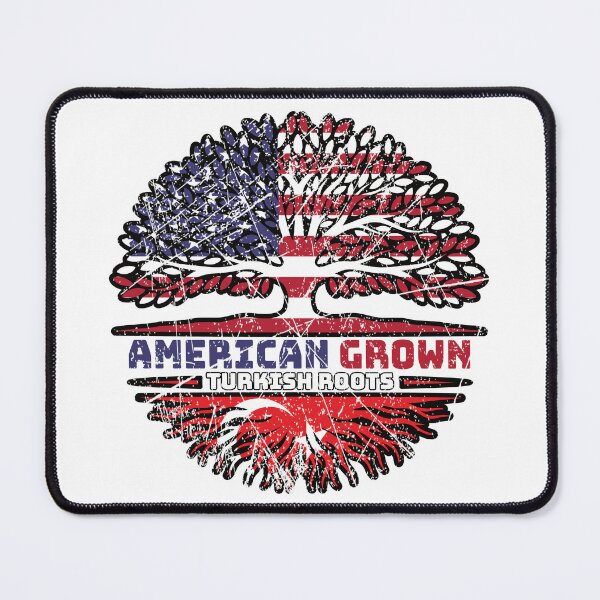 Item preview, Turkey Turkish US American USA United States Tree Roots Flag designed and sold by FlagX.