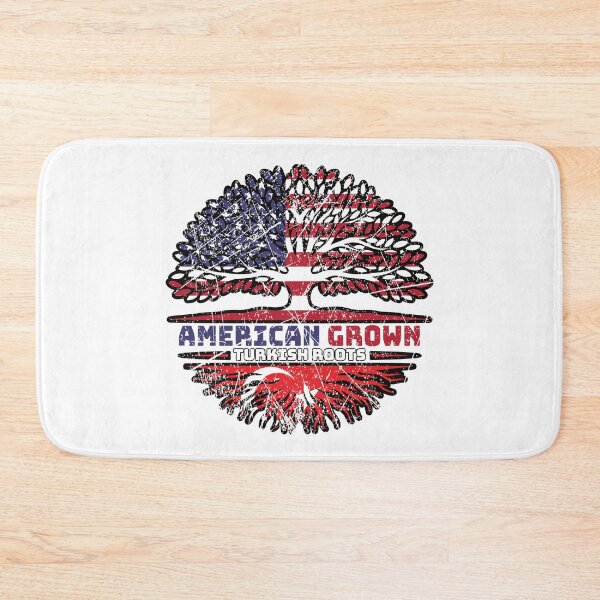 Item preview, Turkey Turkish US American USA United States Tree Roots Flag designed and sold by FlagX.