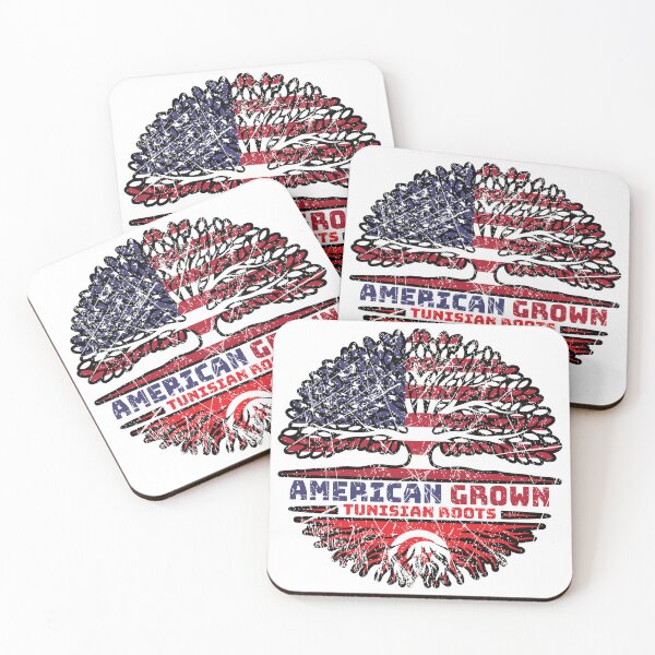 Item preview, Tunisia Tunisian US American USA United States Tree Roots Flag designed and sold by FlagX.