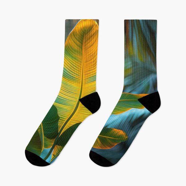 Item preview, Vibrant Banana Tree Leaves in Tropical Forest designed and sold by MargaretWiktor.