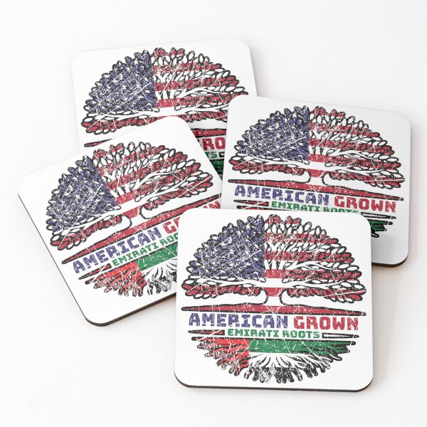Item preview, United Arab Emirates Emirati US American USA United States Tree Roots Flag designed and sold by FlagX.