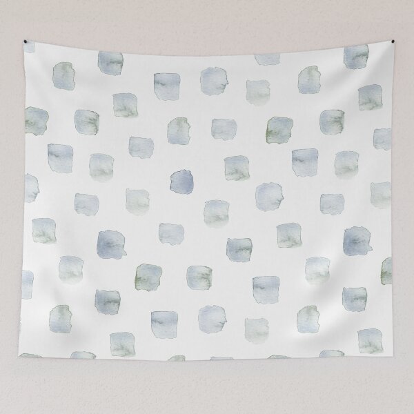 Item preview, Wintry windows. Hand painted watercolor texture in shades of silvery grey-green, dusty turquoise and indigo. designed and sold by Anya-D.