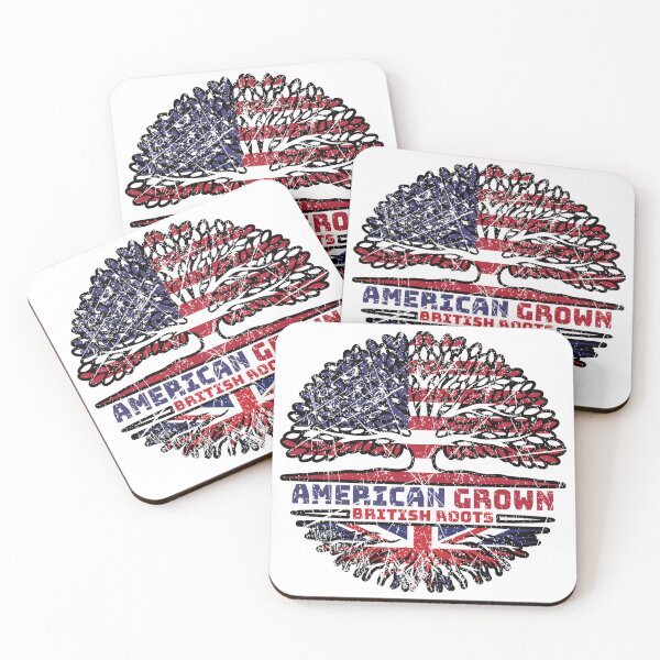 Item preview, Uk United Kingdom British US American USA United States Tree Roots Flag designed and sold by FlagX.