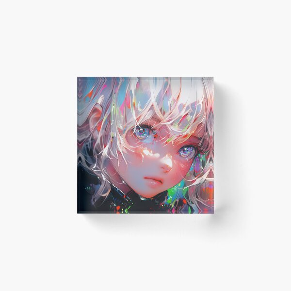 Item preview, Radiant Expressive Prismatic Anime Girl designed and sold by bubblegoth.
