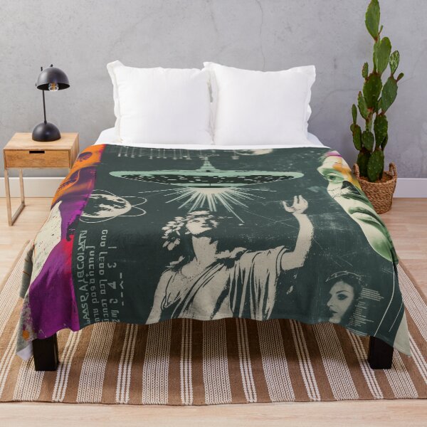 Item preview, Retro Sci-Fi Encounter - Vintage Alien Visitation Art designed and sold by Mystikos Art.