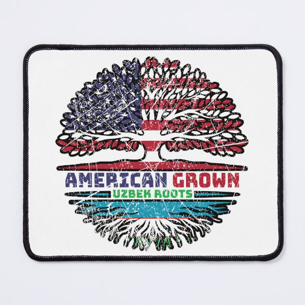 Item preview, Uzbekistan Uzbek Uzbeg Usbeg US American USA United States Tree Roots Flag designed and sold by FlagX.