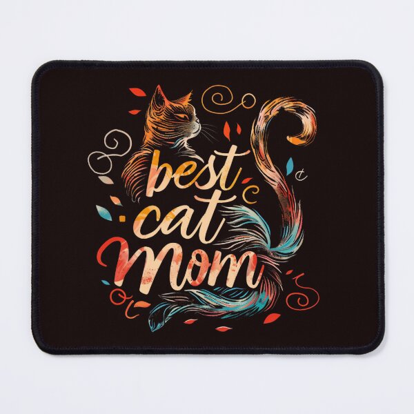 Item preview, Best Mom Text as Cat Silhouette designed and sold by Ace Apparel  Attire.