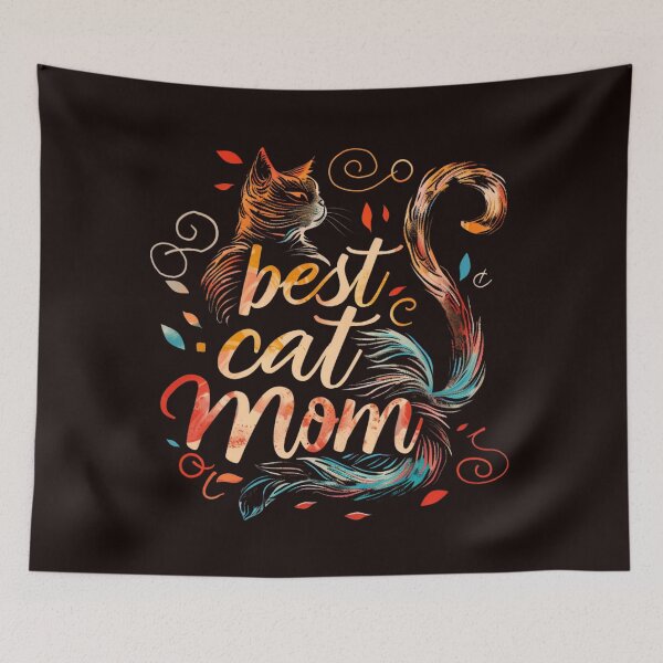 Item preview, Best Mom Text as Cat Silhouette designed and sold by Ace Apparel  Attire.