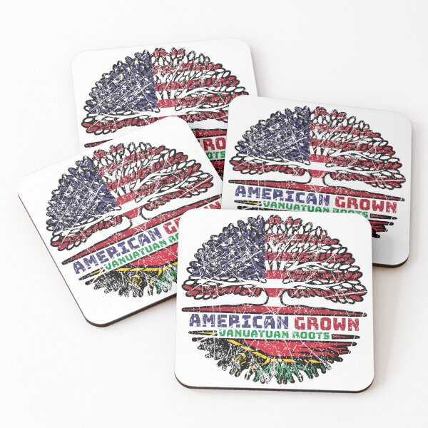 Item preview, Vanuatu Vanuatuan Vanuan US American USA United States Tree Roots Flag designed and sold by FlagX.
