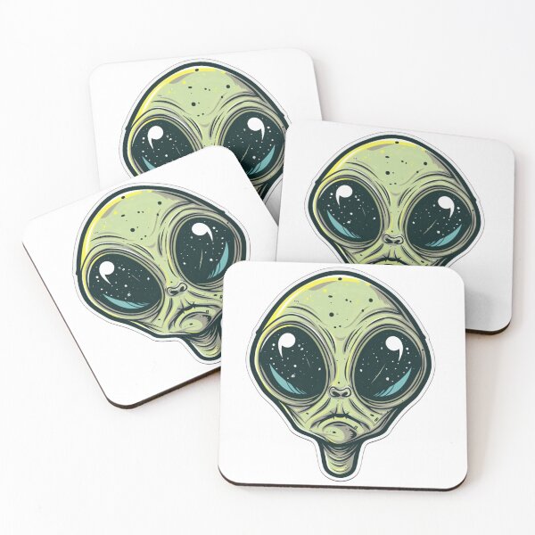 Item preview, Big Eyed Alien Face designed and sold by gemneye.