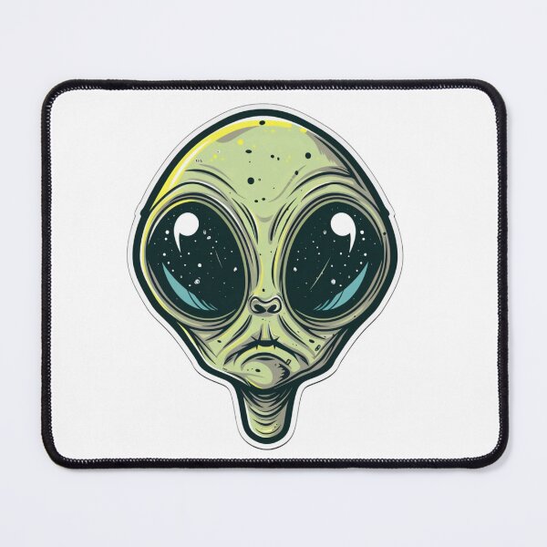 Item preview, Big Eyed Alien Face designed and sold by gemneye.