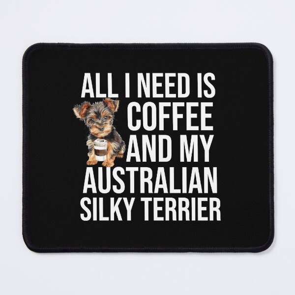 Item preview, Australian Silky Terrier Puppy And Coffee designed and sold by TheAnimalZ00.