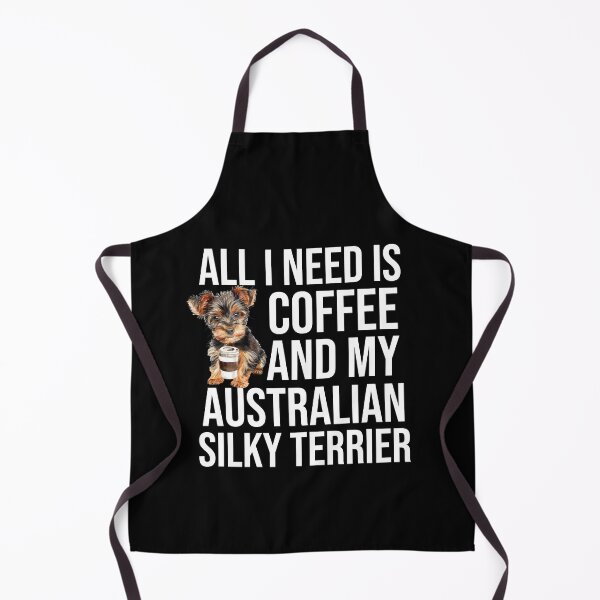 Aperçu de l'œuvre Australian Silky Terrier Chiot Et Café créée et vendue par TheAnimalZ00.