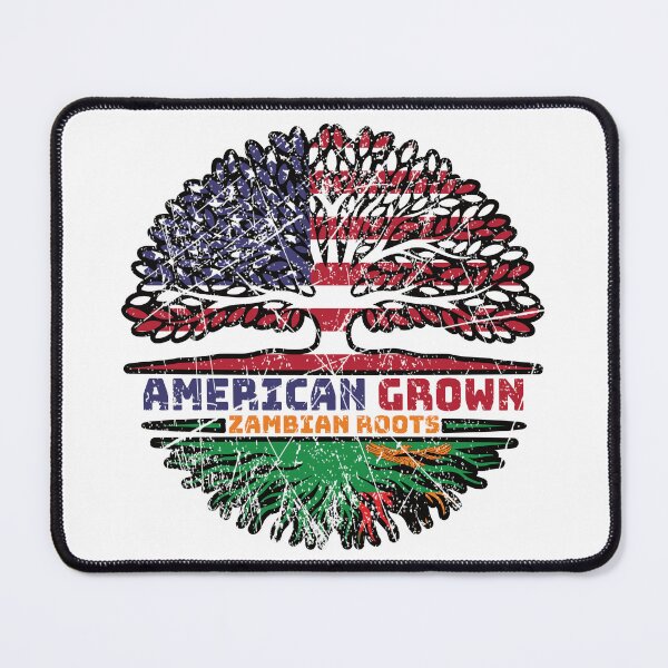 Item preview, Zambia Zambian US American USA United States Tree Roots Flag designed and sold by FlagX.