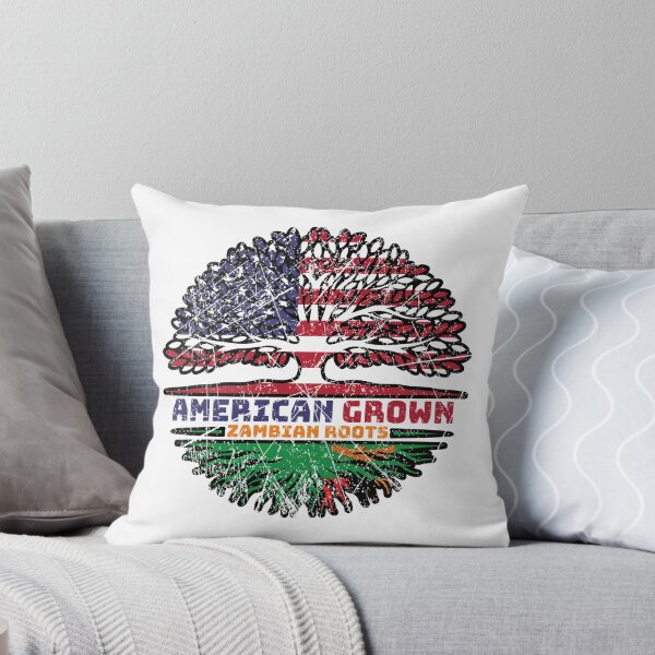 Item preview, Zambia Zambian US American USA United States Tree Roots Flag designed and sold by FlagX.