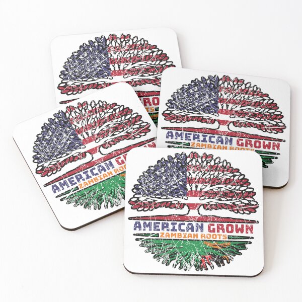 Item preview, Zambia Zambian US American USA United States Tree Roots Flag designed and sold by FlagX.