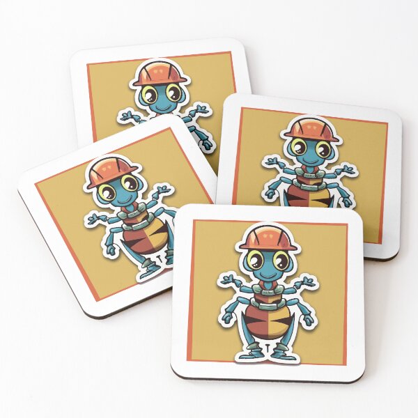 Item preview, Carpenter Ant Cartoon - Worker with Tools and Helmet designed and sold by NiftyWrx.