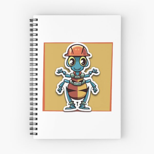 Item preview, Carpenter Ant Cartoon - Worker with Tools and Helmet designed and sold by NiftyWrx.