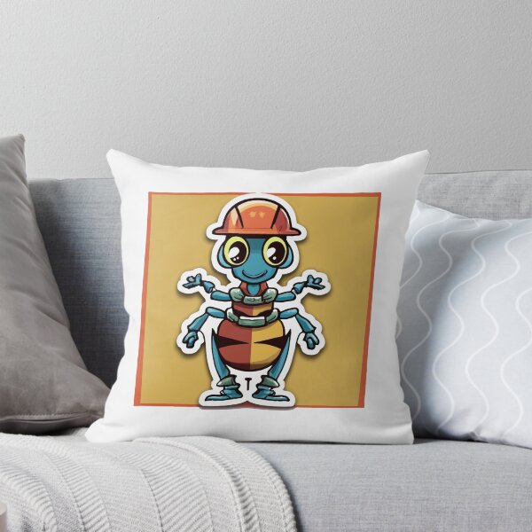 Item preview, Carpenter Ant Cartoon - Worker with Tools and Helmet designed and sold by NiftyWrx.